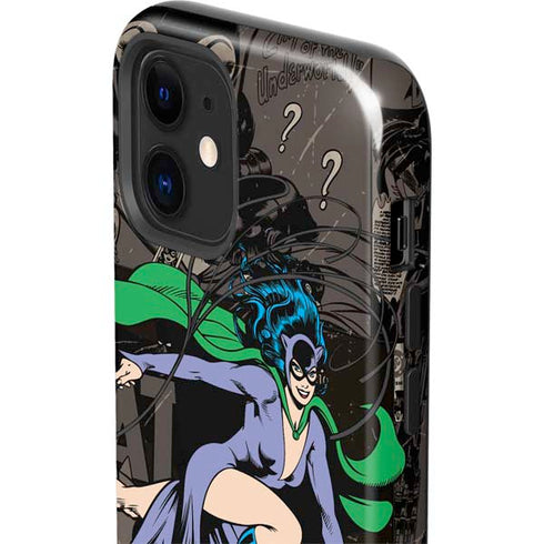 DC Comics Catwoman Vintage Action Pose Pattern iPhone 12 Mini Impact Case