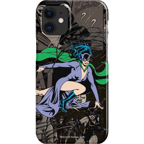 DC Comics Catwoman Vintage Action Pose Pattern iPhone 12 Mini Lite Case