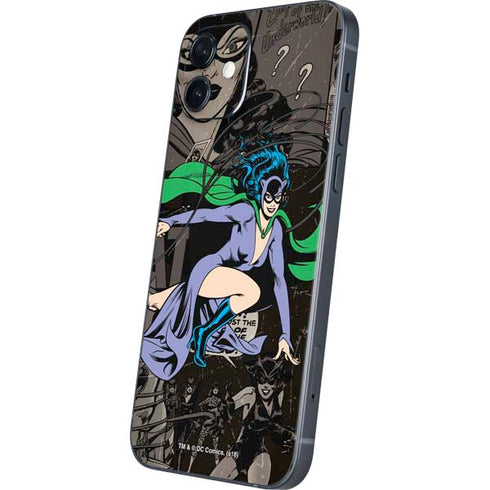 DC Comics Catwoman Vintage Action Pose Pattern iPhone 12 Mini Skin