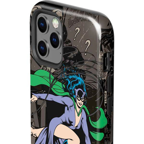 DC Comics Catwoman Vintage Action Pose Pattern iPhone 12 Pro Max Impact Case
