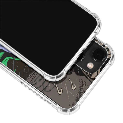 DC Comics Catwoman Vintage Action Pose Pattern iPhone 14 Plus Clear Case