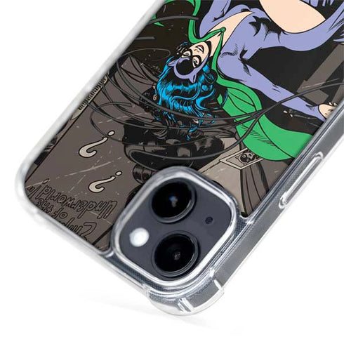 DC Comics Catwoman Vintage Action Pose Pattern iPhone 15 Plus MagSafe Case