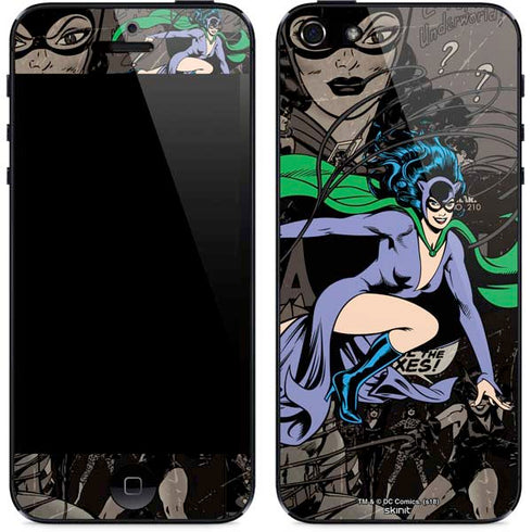 DC Comics Catwoman Vintage Action Pose Pattern iPhone 5/5s/5SE Skin