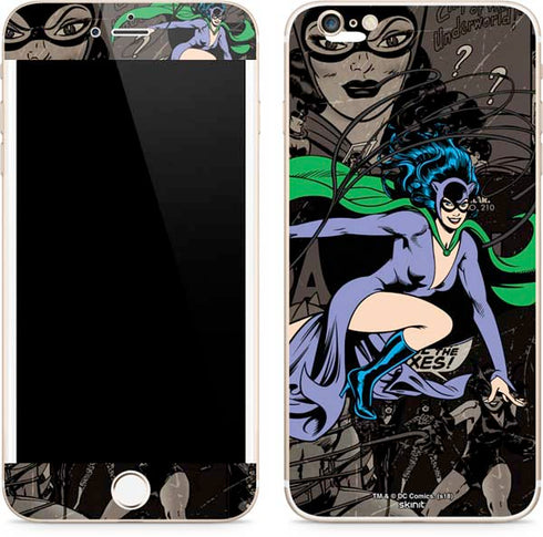DC Comics Catwoman Vintage Action Pose Pattern iPhone 6/6s Plus Skin