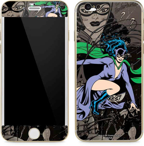 DC Comics Catwoman Vintage Action Pose Pattern iPhone 6/6s Skin