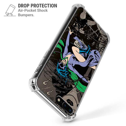 DC Comics Catwoman Vintage Action Pose Pattern iPhone 7/8 Plus Clear Case