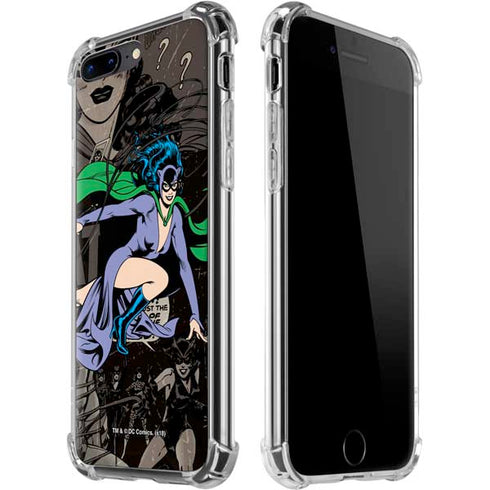 DC Comics Catwoman Vintage Action Pose Pattern iPhone 7/8 Plus Clear Case