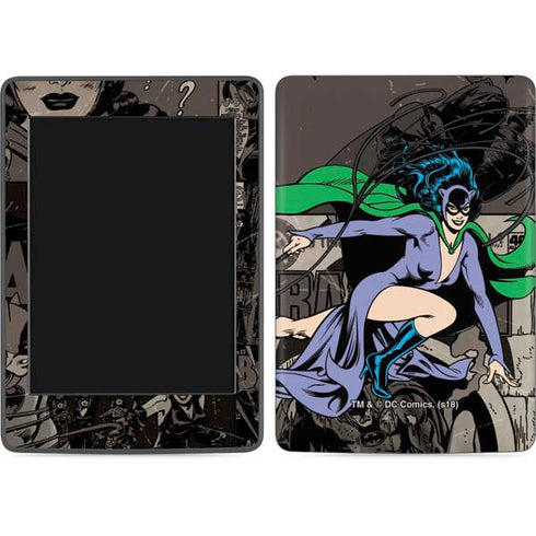 DC Comics Catwoman Vintage Action Pose Pattern Amazon Kindle Skin