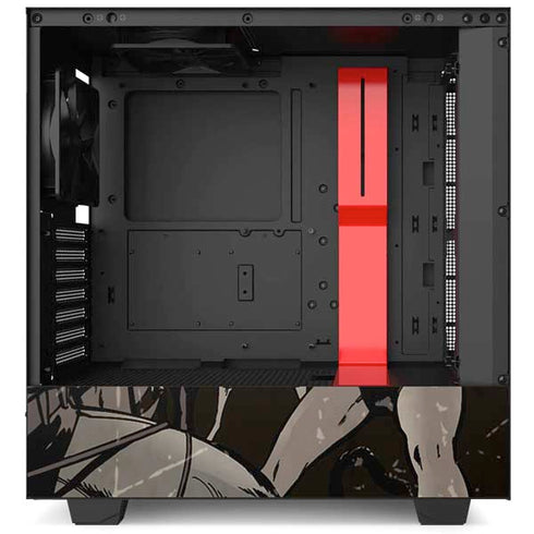 DC Comics Catwoman Vintage Action Pose Pattern NZXT H510 Compact ATX Mid-Tower Case Skin
