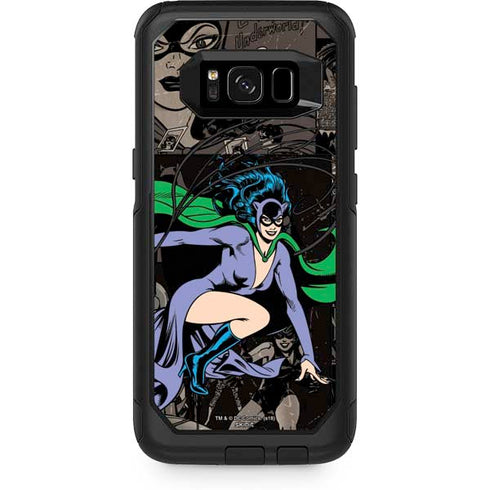 DC Comics Catwoman Vintage Action Pose Pattern Otterbox Commuter Galaxy Skin