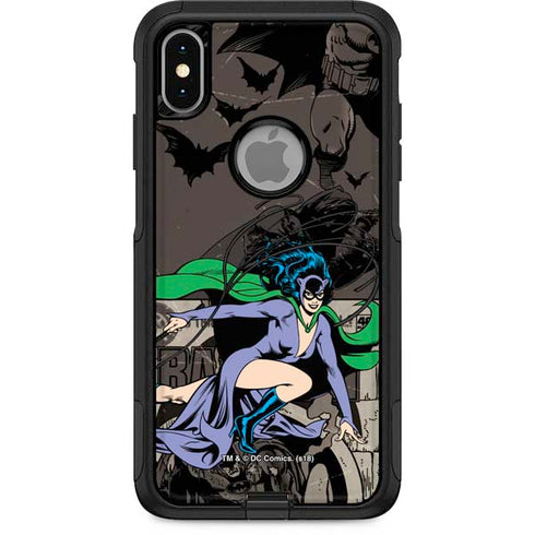 DC Comics Catwoman Vintage Action Pose Pattern Otterbox Commuter iPhone Skin