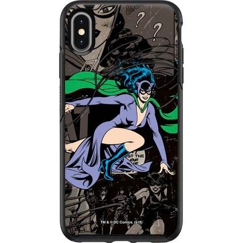 DC Comics Catwoman Vintage Action Pose Pattern Otterbox Symmetry iPhone Skin