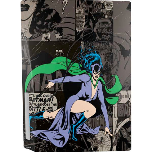 DC Comics Catwoman Vintage Action Pose Pattern PS5 Console Skin