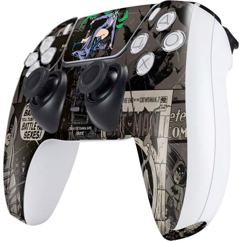 DC Comics Catwoman Vintage Action Pose Pattern PS5 Controller Skin