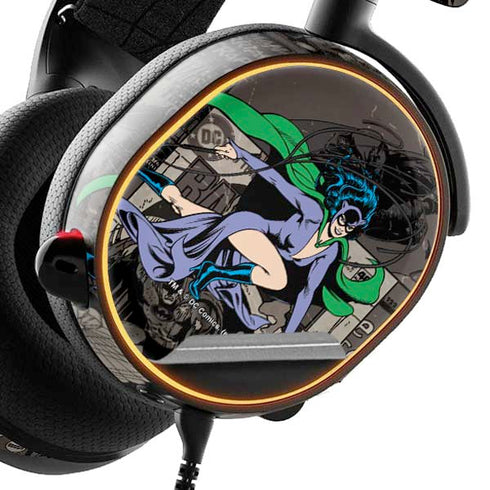 DC Comics Catwoman Vintage Action Pose Pattern SteelSeries Arctis 5 Skin