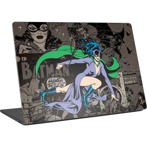 DC Comics Catwoman Vintage Action Pose Pattern Surface Laptop 4 15in Skin