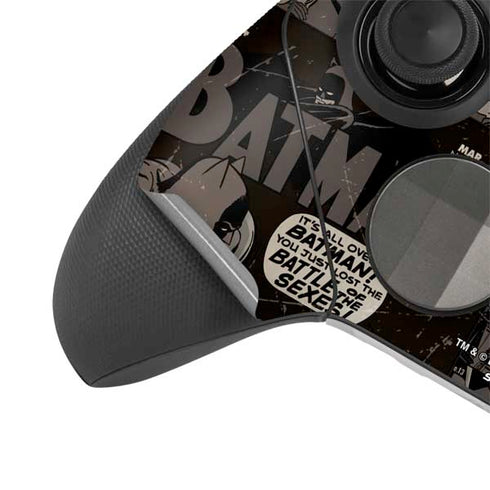 DC Comics Catwoman Vintage Action Pose Pattern Xbox Elite Wireless Controller Series 2 Skin