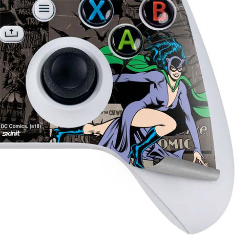 DC Comics Catwoman Vintage Action Pose Pattern Xbox Series S Skins