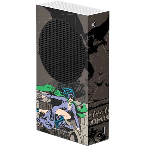DC Comics Catwoman Vintage Action Pose Pattern Xbox Series S Console Skin