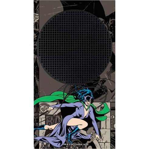 DC Comics Catwoman Vintage Action Pose Pattern Xbox Series S Console Skin