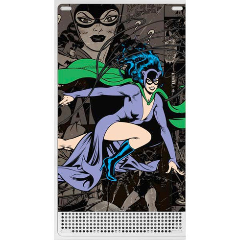 DC Comics Catwoman Vintage Action Pose Pattern Xbox Series S Console Skin