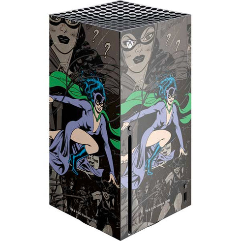 DC Comics Catwoman Vintage Action Pose Pattern Xbox Series X Console Skin