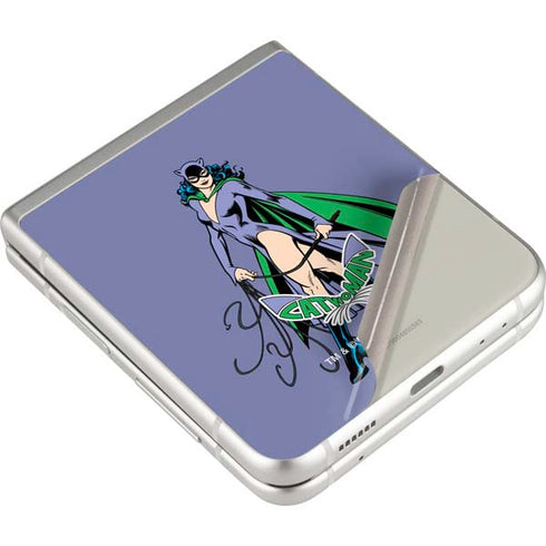 DC Comics Batman Catwoman Classic Art Pose Galaxy Z Flip3 5G Skin