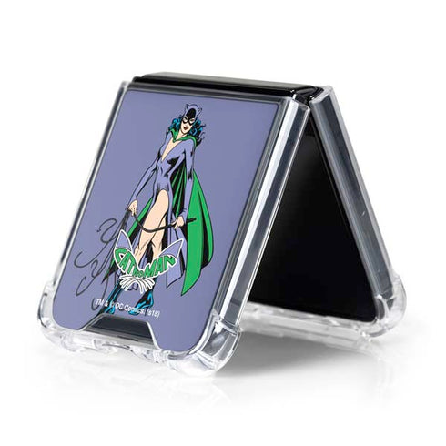 DC Comics Batman Catwoman Classic Art Pose Galaxy Z Flip5 5G Clear Case