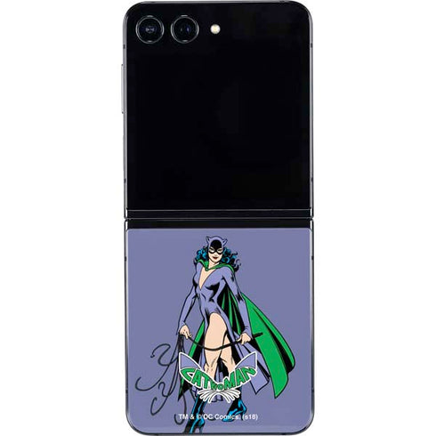DC Comics Batman Catwoman Classic Art Pose Galaxy Z Flip5 5G Skin