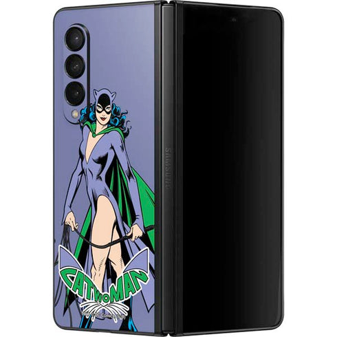 DC Comics Batman Catwoman Classic Art Pose Galaxy Z Fold3 5G Skin