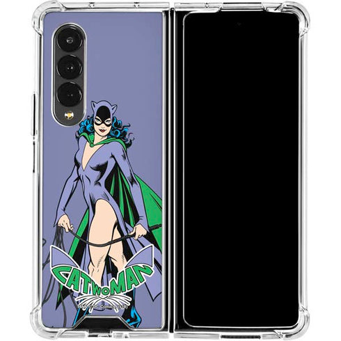 DC Comics Batman Catwoman Classic Art Pose Galaxy Z Fold4 5G Clear Case