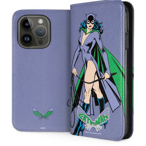 DC Comics Batman Catwoman Classic Art Pose iPhone 14 Pro Folio Case