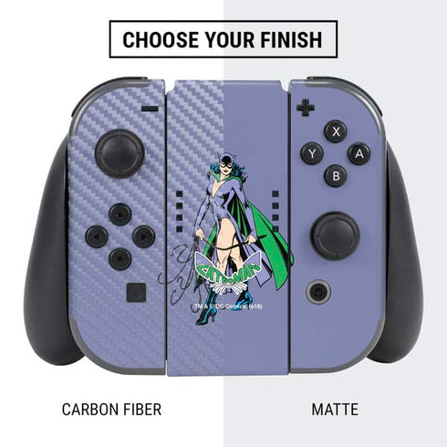 DC Comics Batman Catwoman Classic Art Pose Nintendo Switch Bundle Skin