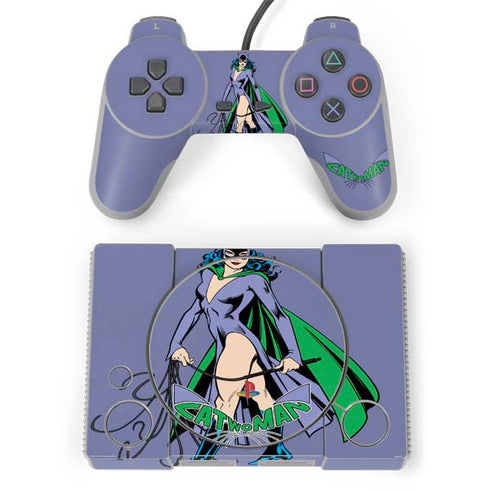 DC Comics Batman Catwoman Classic Art Pose PlayStation Classic Bundle Skin