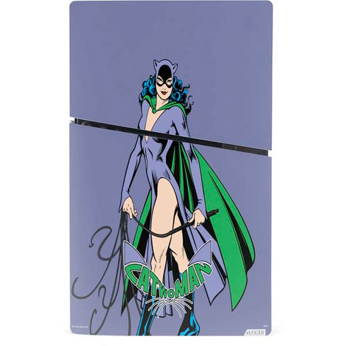 DC Comics Batman Catwoman Classic Art Pose PS5 Slim Digital Edition Bundle Skin