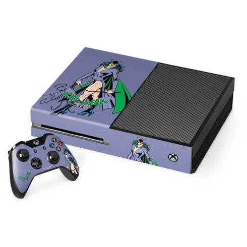 DC Comics Batman Catwoman Classic Art Pose Xbox One Console and Controller Bundle Skin