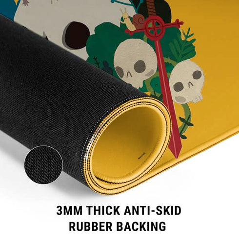 Adult Swim Adventure Time Cave Of Skulls Gaming Mouse Pad