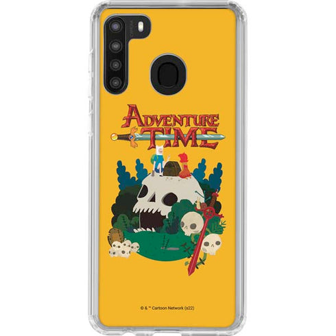 Adult Swim Adventure Time Cave Of Skulls Galaxy A21 Clear Case