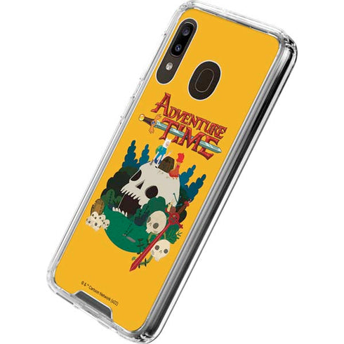 Adult Swim Adventure Time Cave Of Skulls Galaxy A30 Clear Case