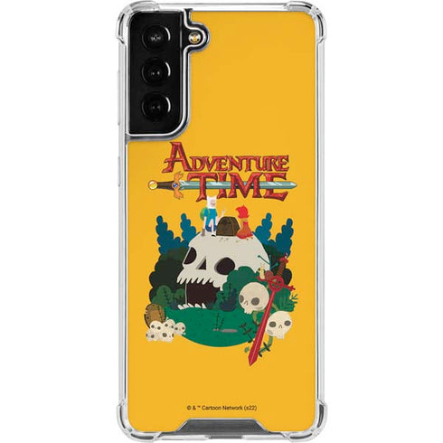 Adult Swim Adventure Time Cave Of Skulls Galaxy S22 Plus Clear Case