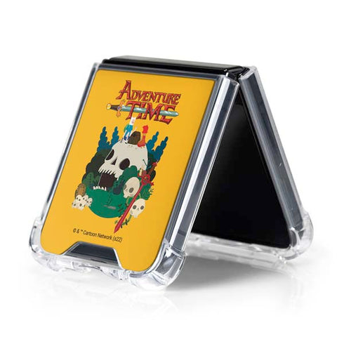 Adult Swim Adventure Time Cave Of Skulls Galaxy Z Flip5 5G Clear Case