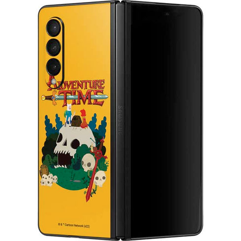 Adult Swim Adventure Time Cave Of Skulls Galaxy Z Fold3 5G Skin