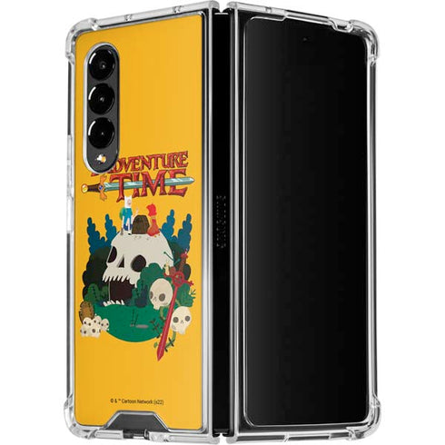 Adult Swim Adventure Time Cave Of Skulls Galaxy Z Fold4 5G Clear Case