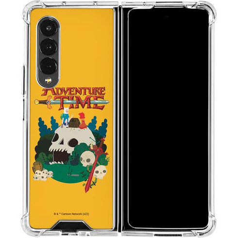 Adult Swim Adventure Time Cave Of Skulls Galaxy Z Fold4 5G Clear Case