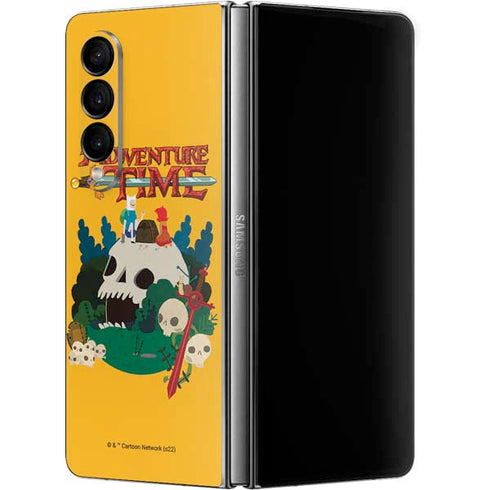 Adult Swim Adventure Time Cave Of Skulls Galaxy Z Fold4 5G Skin
