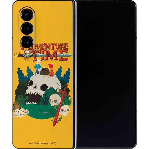 Adult Swim Adventure Time Cave Of Skulls Galaxy Z Fold4 5G Skin