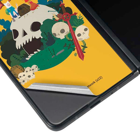 Adult Swim Adventure Time Cave Of Skulls Galaxy Z Fold4 5G Skin