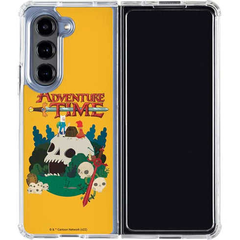 Adult Swim Adventure Time Cave Of Skulls Galaxy Z Fold5 5G Clear Case