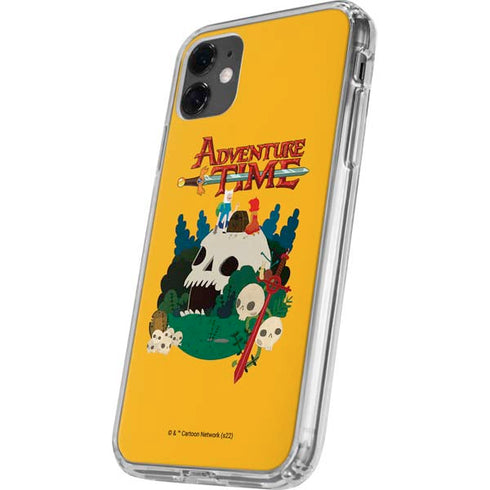 Adult Swim Adventure Time Cave Of Skulls iPhone 11 Clear Case