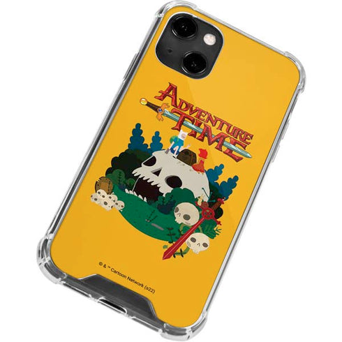 Adult Swim Adventure Time Cave Of Skulls iPhone 14 Clear Case